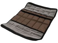 Сумка для 12 ножей с замком KTB, коричневая