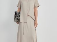 Юбка миди с поясом