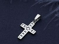 Подвеска из белого золота с бриллиантами э4001пд05163200