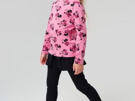 Джемпер трикотажный для девочек (футболка с длинными рукавами)