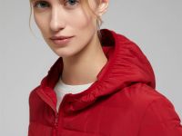 Стеганый пуховик с натуральным пухом