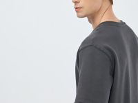 Футболка с текстовым принтом, Серый