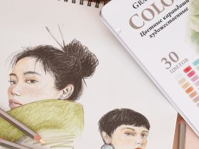 Набор карандашей цветных Малевичъ "GrafArt PRO" Портрет, 30 цветов