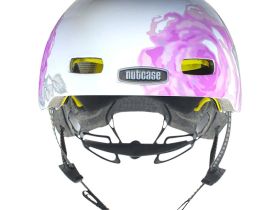 Nutcase Шлем защитный Nutcase Street Delicate Flower, цвет Белый-Розовый, ростовка S