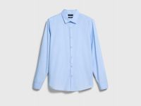 Рубашка из хлопковой ткани, Голубой