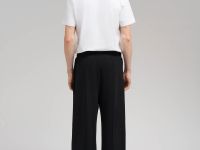 Трикотажные брюки oversize из хлопка пике