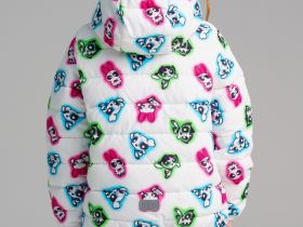 Куртка текстильная с полиуретановым покрытием для девочек