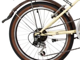 Складной велосипед Novatrack Aurora 3.6 20, год 2024, цвет Коричневый