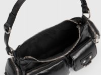 Сумка из искусственной кожи для девочек, Черный