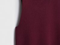 Вязаная майка с воротником-стойкой, Фиолетовый