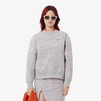 Женская двусторонняя толстовка Lacoste с вышивкой