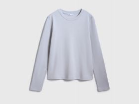 Лонгслив из плотного интерлока, Серый