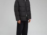 Утепленная куртка с воротником-стойкой