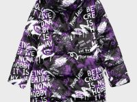 Пальто текстильное с полиуретановым покрытием для девочек