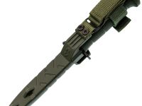 Тактический нож Kizlyar Supreme Combat SW, сталь AUS-8, рукоять кратон, оливковый