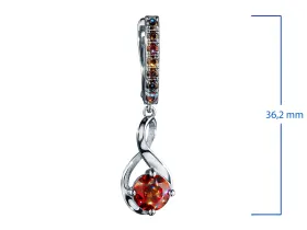Серьги из серебра с гранатами э0606сг01260372