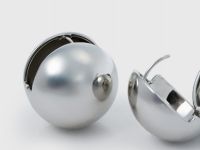 Серьги-пусеты, Серебряный