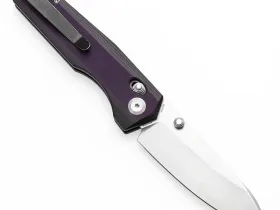 Складной нож Tenable Beaver, сталь NItro-V, рукоять G10, Black/Purple