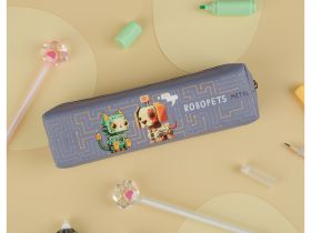 Пенал мягкий MESHU "Robopets" 200*55*40 мм, искусственная кожа