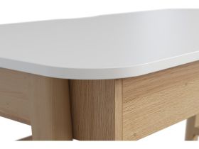 Письменный стол Бревор-2 120x60 Белый/Дуб Барбера