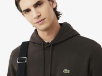 Мужское худи Lacoste классического кроя с флисом