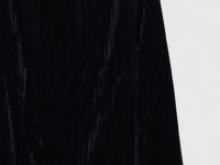 Платье мини из жатого бархата, Черный