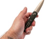 Складной нож SRM 251MB-MG, сталь N690, рукоять зеленая микарта