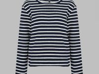 Лонгслив из хлопка в полоску