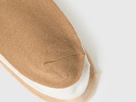 Короткие носки с пушистой вышивкой для девочек, 3 пары, Бежевый