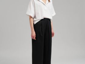 Брюки-палаццо изо льна и вискозы