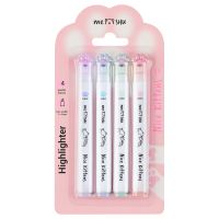 Набор текстовыделителей MESHU "Nice Kittens", 4 цв., пастельные цвета, 1-4 мм, блистер