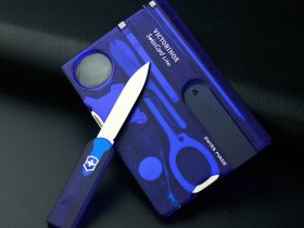 Швейцарская карта Victorinox SwissCard Lite, сталь X50CrMoV15, рукоять ABS-Пластик, синий