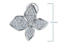 Пусеты из белого золота э0112пс08240363_white