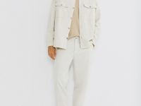 Брюки из вельвета, Белый