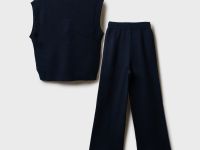 Комплект трикотажный для девочек: жилет, брюки