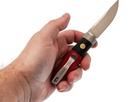 Складной нож Reptilian "Лесовик-02", сталь D2, рукоять G10, Limited Edition, красный