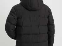 Пуховое полупальто из водонепроницаемой ткани