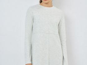 Платье мини А-силуэта, Белый