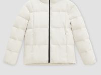 Пуховик с воротником-стойкой