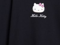 Лонгслив с принтом Hello Kitty для девочек, Черный