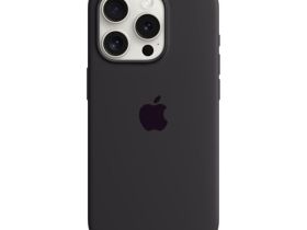 Чехол-накладка Silicone Case Series для Apple iPhone 15 Pro (темно-серый)