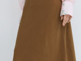 Юбка А-силуэта из модала, Оранжевый