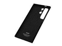 Чехол-накладка Kzdoo Keivlar Case для Samsung Galaxy S24 Ultra карбоновый (титаново-серый в полоску)