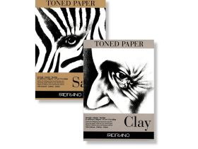 Альбом с тонированной бумагой "Fabriano" 21х29,7 см 50 л 120 г, цвет морской