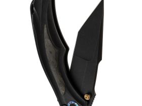 Складной нож WE Knife Tighe Down Tanto, сталь M390, рукоять титан/карбон, черный