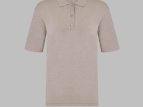 Легкий джемпер-поло прямого кроя