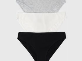 Классические трусы-брифы, 3 шт., Белый