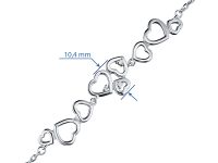 Браслет из серебра с бриллиантами э0601бр07153200