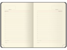 Ежедневник недатированный, кожзам OfficeSpace "Duo" A5 136 л,