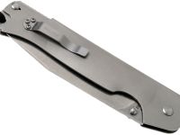 Нож складной Cold Steel Pocket Bushman, сталь 4116, рукоять нержавеющая сталь, серебристый